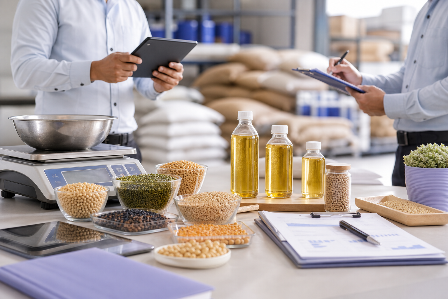 Agro commodity quality check and procurement planning table